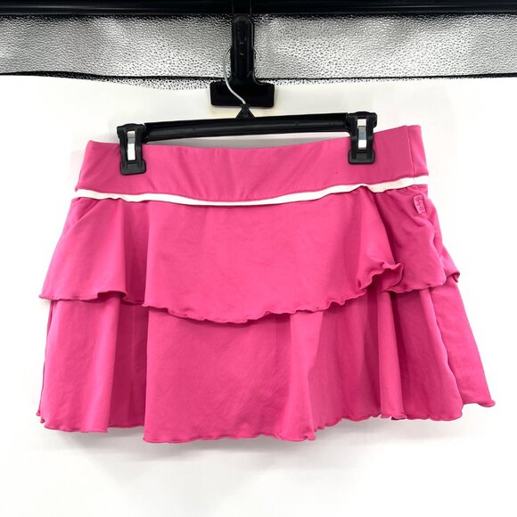 Nike Dri Fit Pink Ruffled Skort Women's Large - Picture 2 of 3